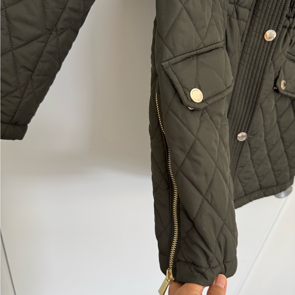 Michael Kors Quilted Puffer Jacket in Dark Green - Picture 10 of 11